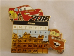 Disney Trading Pin 115702 DSSH - Pixar Calendar - Surprise Release - June - Cars