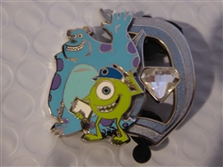 Disney Trading Pin  115952 DLR - 60th Pin of the Month - Diamond D - Mike and Sulley