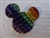 Disney Trading Pin 116460 Rainbow Jeweled Mickey Icon