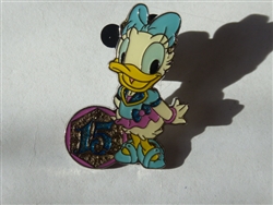 Disney Trading Pin 116654 TDS - 15th Anniversary Game Prize Pin - Spring 2016 - Daisy Duck