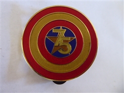 Disney Trading Pins 118145 DS - Captain America 75th Anniversary - Shield - Golden 75