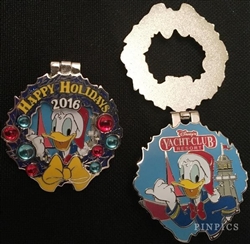 Disney Trading Pin 119185 WDW - Holiday Wreaths Resort Collection 2016 - Yacht Club - Donald