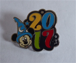 Disney Trading Pin 119499 2017 Dated Character Booster - Sorcerer Mickey Only