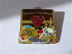 Disney Trading Pin 121313 DLR - Pirates of the Caribbean - 50th Anniversary - Red Gem