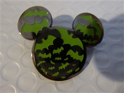 Disney Trading Pin  123604 Mickey Head - Bats - Halloween 2017