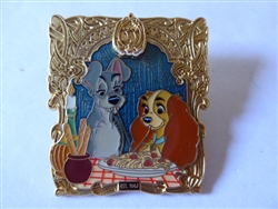 Disney Trading Pin 123693 Club 33 - 50th Anniversary - March - Lady and Tramp pre production