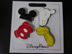 Disney Trading Pin 124523 Mickey Mouse Body Parts Set (4 Pins)