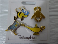 Disney Trading Pin  124841 Aladdin Icons (4 Pins)