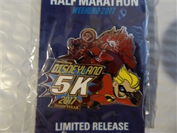 Disney Trading Pin 125632 DLR - runDisney - Pixar Half Marathon Weekend - Incredibles 5K Event Pin