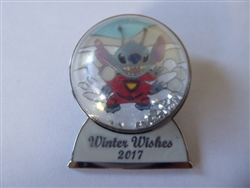 Disney Trading Pin 125924 Winter Wishes 2017 Snow Globe - Stitch