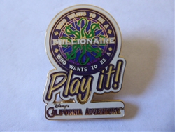 Disney Trading Pin   12626 DCA - Who Wants To Be A Millionaire Play It!