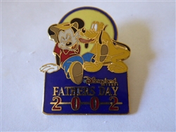 Disney Trading Pin  12695 DLR - Father's Day 2002 (Mickey & Pluto)