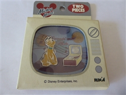 Disney Trading Pin 12749 Run'A - 50's Retro Pin Badges 2 Pin Boxed Set (Pluto & Record Player)