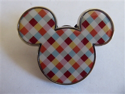 Mickey Mouse Icon - Brown, Red, and Orange Patterned