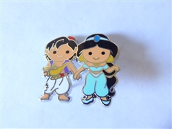 Disney Trading Pin 128331     DLP - Cutie Couples - Jasmine with Aladdin - ARTIST PROOF