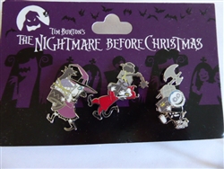 Disney Trading Pin 128849 DS- Lock, Shock, and Barrel Pin Set - The Nightmare Before Christmas