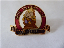 Disney Trading Pins 1289     Watch Collectors Club 1994 series III 'Cogsworth'