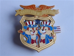 Disney Trading Pins  129119 WDI - Independence Day 2018 - Chip n Dale