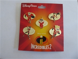 Disney Trading Pin 129240 Incredibles 2 - 5 Pin Booster Set