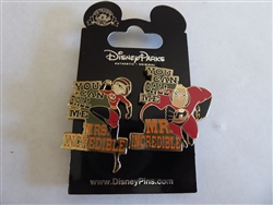 Disney Trading Pin 129248 Incredibles 2 - Mr. Incredible and Mrs. Incredible