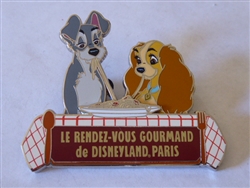 Disney Trading Pins 129817 DLP - Go Gourmet - Lady and the Tramp