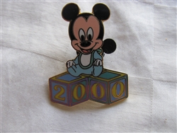 Disney Trading Pin 130: WDW - Baby Blocks 2000 (Baby Mickey Mouse)