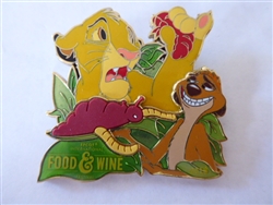 Disney Trading Pin  130129 WDW - Food and Wine Festival 2018 -Simba & Timon