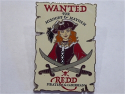 Disney Trading Pin 130189 DLR - Pirates of the Caribbean - Wanted Poster - Redd