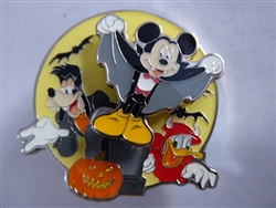 Disney Trading Pins 130224 Loungefly - Halloween - Mickey Donald and Goofy