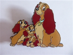 Disney Trading Pins 130276 ACME/HotArt - Classic Cutout - Family Portrait 1 - Lady with Puppies