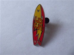 Disney Trading Pin 130353 DLR - Hidden Mickey 2018 - Surfboard - Lightning McQueen Completer