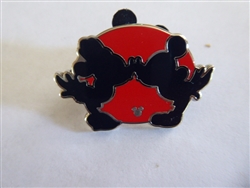 Disney Trading Pins  130722 DLR - Hidden Mickey 2018 - Red Silhouette - Mickey & Minnie Kiss Completer