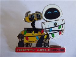 Disney Trading Pin 130813 Wall-E and Eve Happy Holidays