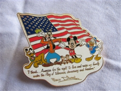 Disney Trading Pin 13138: WDW - Gang USA 'I thank...America'