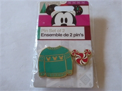 Disney Trading Pin 131463 DS - Holiday 2018 - Green Sweater set - GIFT