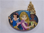 Disney Trading Pin 131531 ACME/HotArt - Kingdom Castles - Snow White, Rapunzel and Tiana - Surprise Release