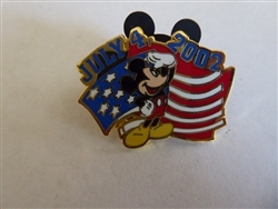 DLR - 4th of July 2002 Cast Member Pin (Mickey)