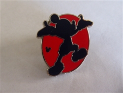 Disney Trading Pins 131719 DLR - Hidden Mickey 2018 - Red Silhouette - Mickey Presenting