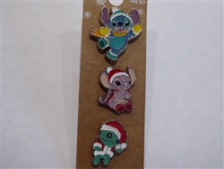 Disney Trading Pin 132025 Loungefly - Stitch Christmas - Set of 3