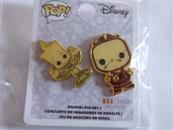 Disney Trading Pin 132413 Loungefly - Funko Pop! Lumiere and Cogsworth