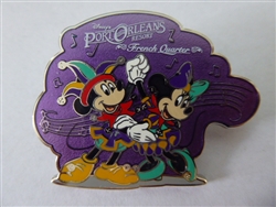 Disney Trading Pin 132648 WDW - Port Orleans Resort French Quarter - Mickey and Minnie Dancing