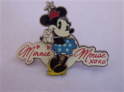 Disney Trading Pin 133068 Classic Minnie Mouse XOXO Signature