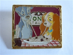 Disney Trading Pin 133273 Loungefly - Lady and the Tramp