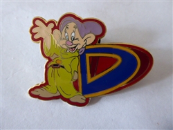 Disney Trading Pins 1338 Dopey Waving by Letter D