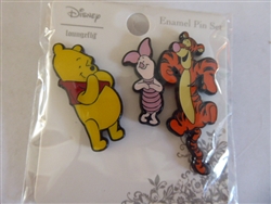 Disney Trading Pin 135859 Loungefly Disney Winnie the Pooh Piglet Tigger Enamel Pin Set