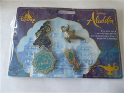 Disney Trading Pins 136358 DS - Aladdin Live Action Set