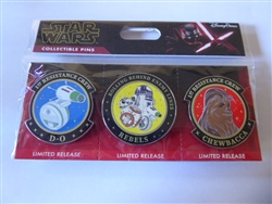 Disney Trading Pin  138089 DLR - Star Wars - The Rise of Skywalker Set