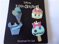 Disney Trading Pin 138579 Neon Tuesday - Stitch and Scrump Dessert set