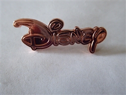 Disney Trading Pin 141216 Loungefly - Rose Gold Disney Logo