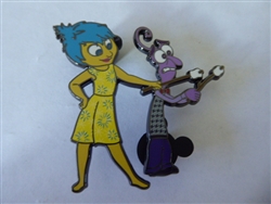 Disney Trading Pin 142002 DS - Flair - Inside Out - Joy and Fear